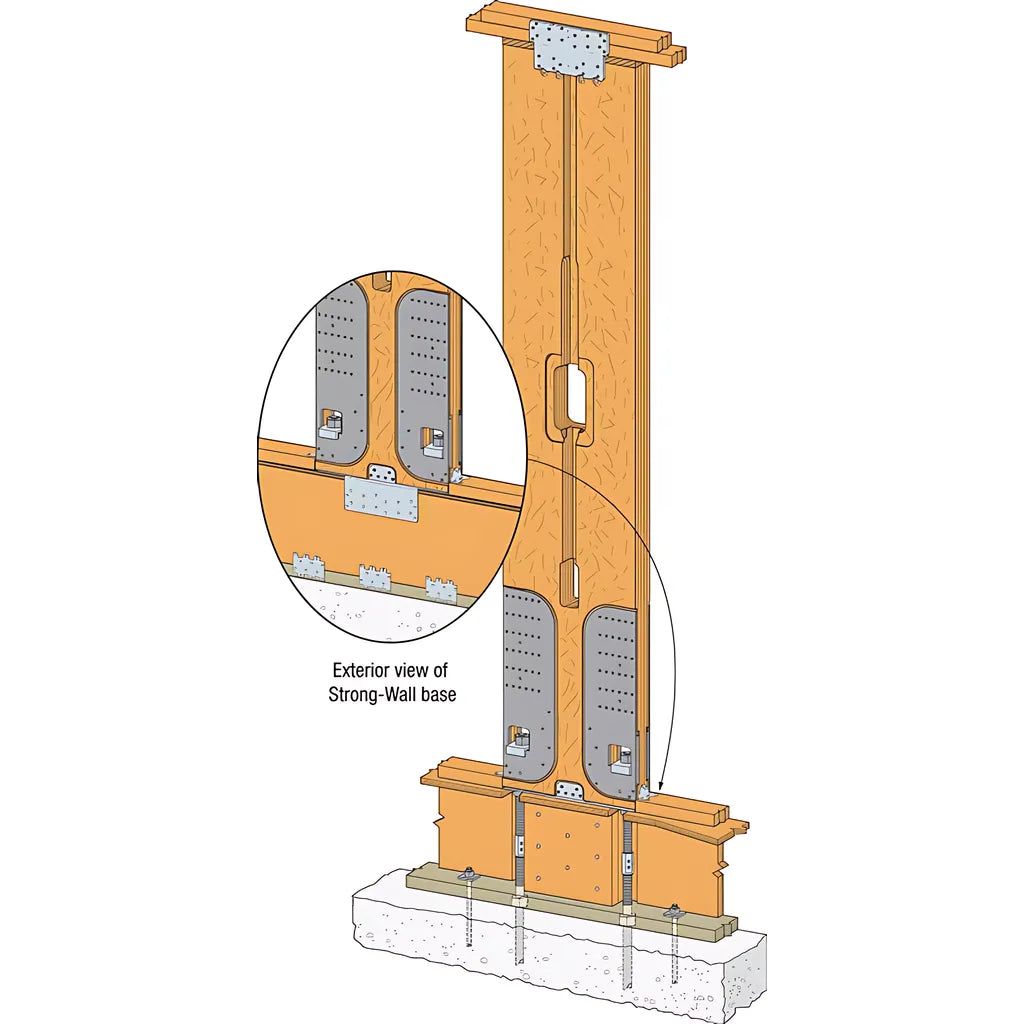 Raised Floor Kit For 24-In. Strong-Wall® High-Strength Wood Shearwall-WSWH-RF24KT-SP9067-9653