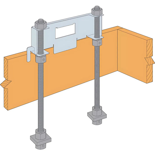 Extended-Leg Panel-Form Anchor Bolt Template For Nominal 12-In. Strong-Wall® High-Strength Wood Shearwall-WSWH-RTELPF12-SP8354-8906