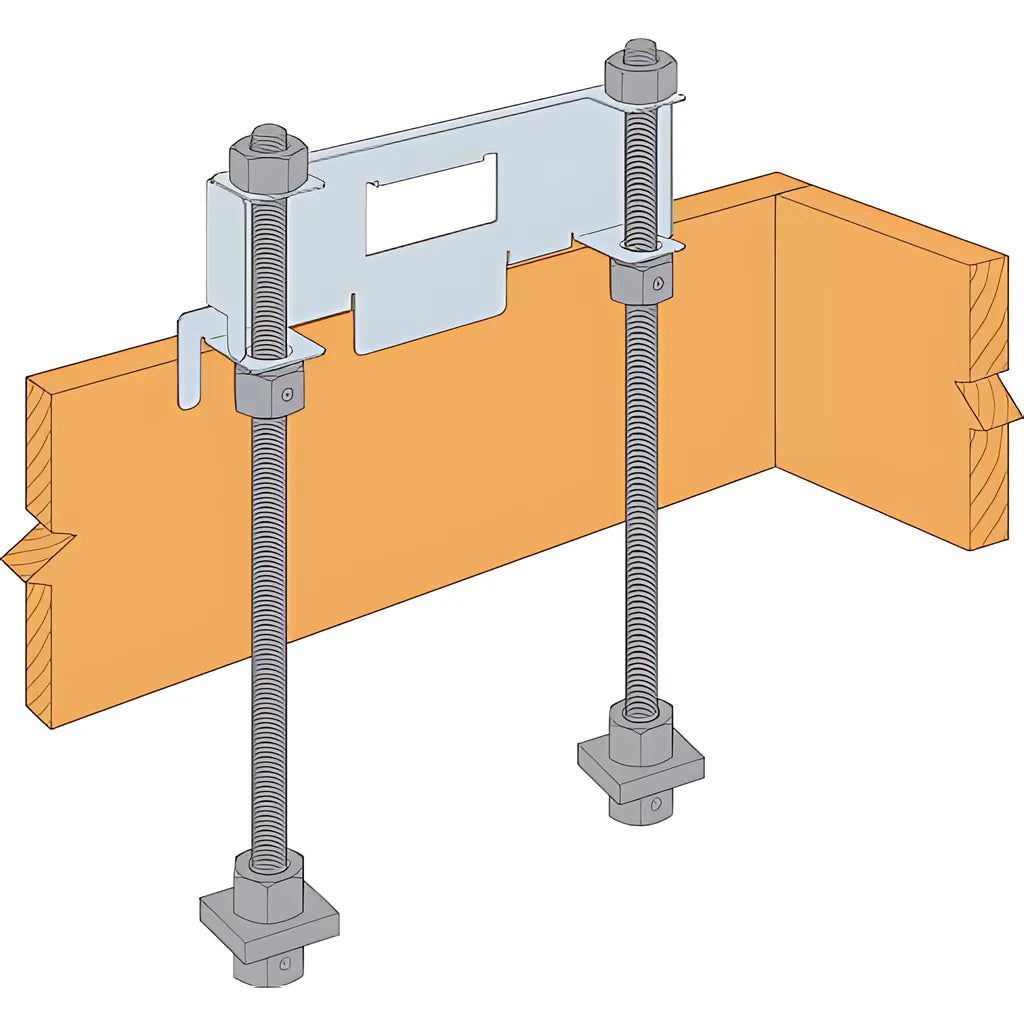 Extended-Leg Panel-Form Anchor Bolt Template For 24-In. Strong-Wall® High-Strength Wood Shearwall-WSWH-RTELPF24-SP5078-5452