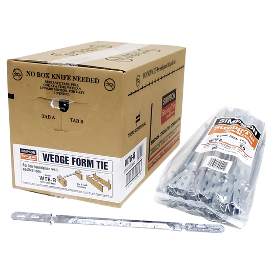 Wedge Tie For 2X Formboard, 8-In. Thick Walls (50-Qty) (Pack Of 5)-WT8-R50-SP2227-2448