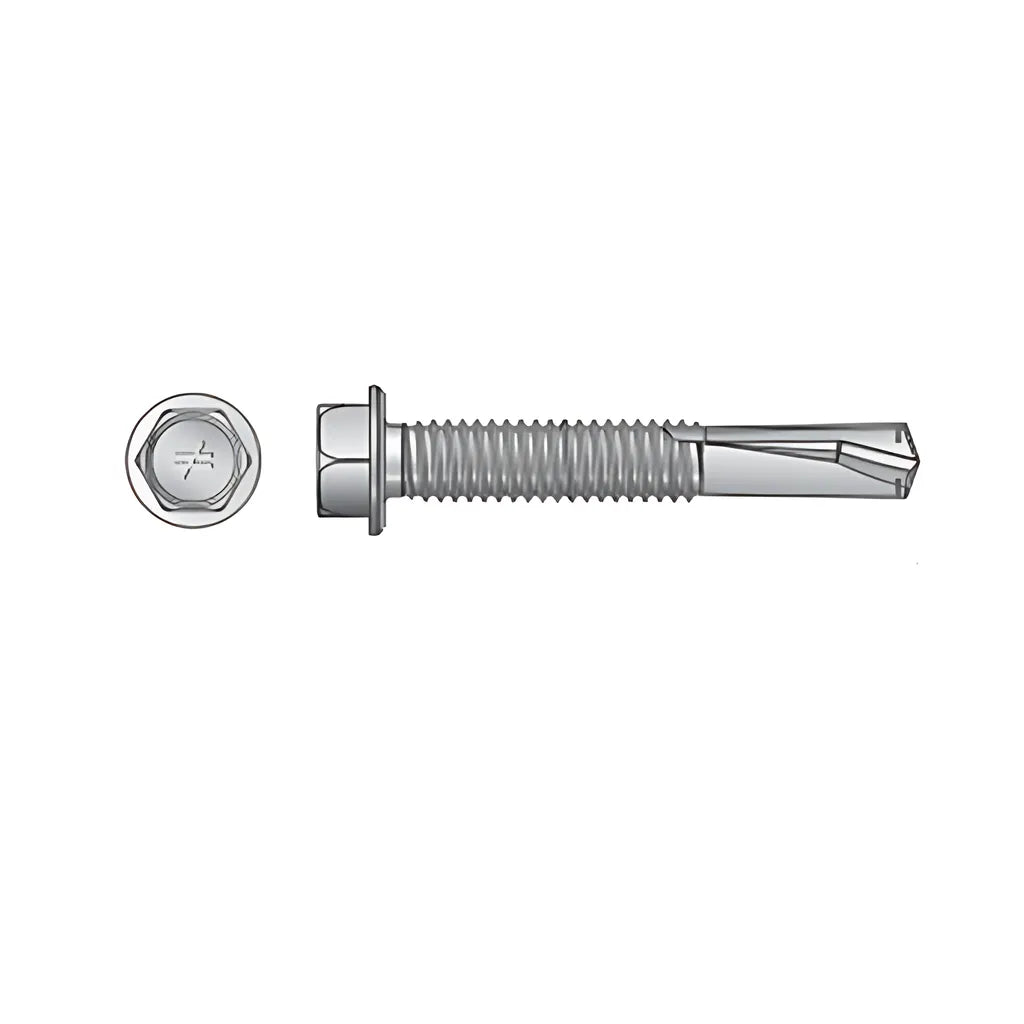 Strong-Drive® Self-Drilling X Metal Screw - #10 X 3/4 In. 5/16 Hex, Clear Zinc (5000-Qty)-XU34B1016-5K-SP6909-7395
