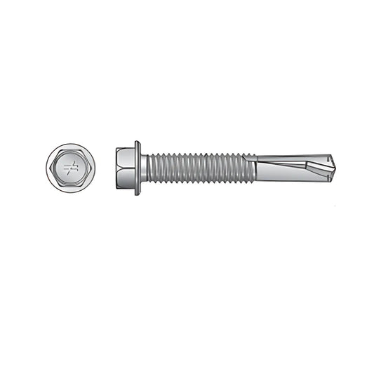 Strong-Drive® Self-Drilling X Metal Screw - #10 X 3/4 In. 5/16 Hex, Clear Zinc (5000-Qty)-XU34B1016-5K-SP6909-7395