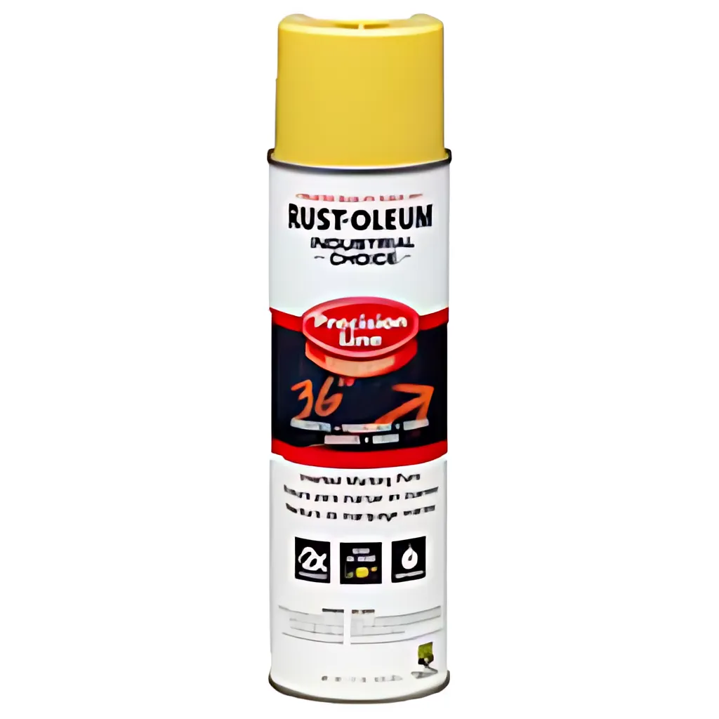 Rustoleum Upside-Down, Solvent Based Marking Paint - Yellow. Used For Concrete, Pavement, Grass, Gravel And More.-YELLOW-PAINT-29