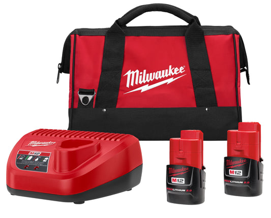 M12™ REDLITHIUM™ CP 2.0Ah Battery (2 Piece) and Charger Starter Kit