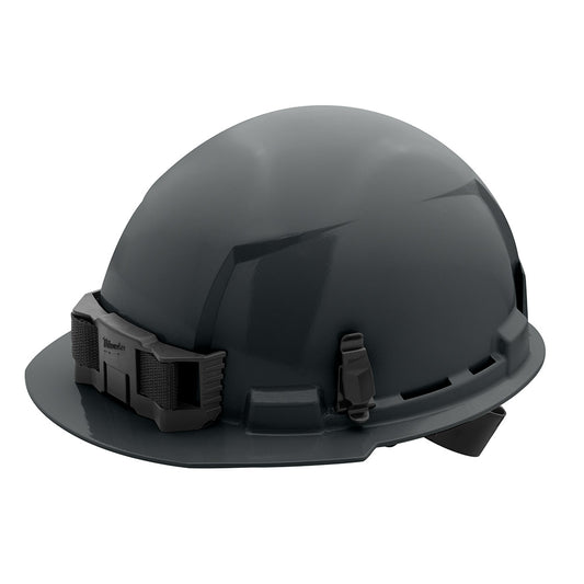 Gray Front Brim Hard Hat w/4pt Ratcheting Suspension - Type 1, Class E