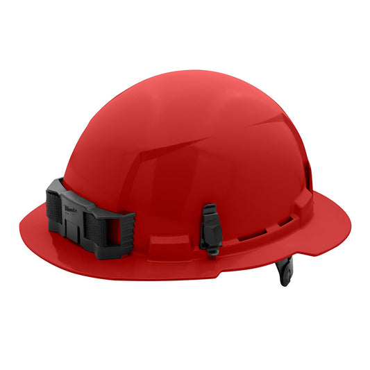 Red Full Brim Hard Hat w/6pt Ratcheting Suspension - Type 1, Class E