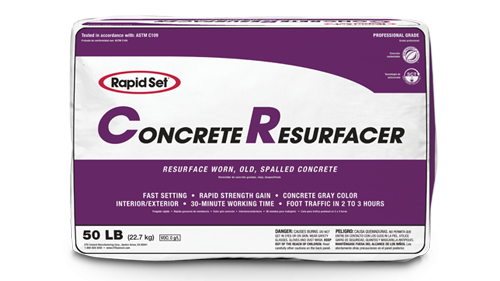 Rapid Set CR Concrete Resurfacer Bag