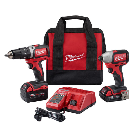 M18™ Compact Brushless Hammer Drill/Brushless Impact Combo Kit (2 Tool)-Reconditioned