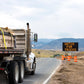Wanco 3-Line Message Sign with Hydraulic Lift