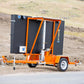 Wanco 3-Line Message Sign with Hydraulic Lift