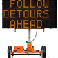Wanco 3-Line Message Sign with Hydraulic Lift