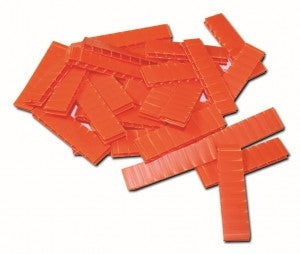 Joint Protectors Early Entry Joint Protectors - Plastic (Bag Of 50) 2"L X 1/2"W X 1/8"Thick. Orange.