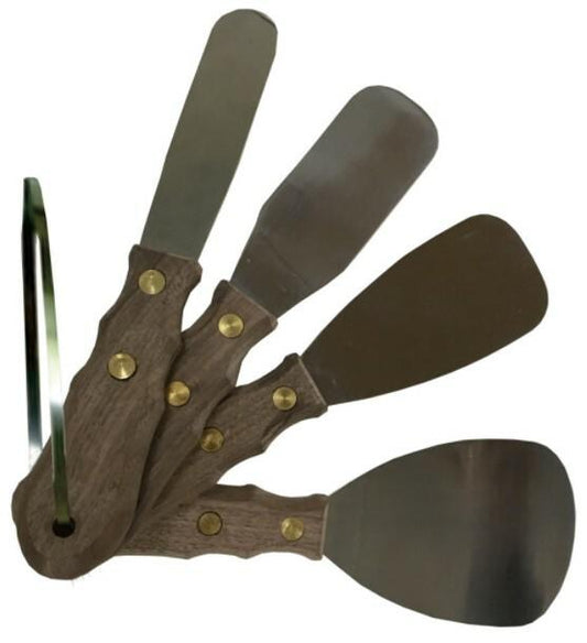 Set of 4 wide spatulas