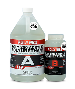 Poly 250 Acrylic Urethane 250 VOC 1.25 Gallon Kit
