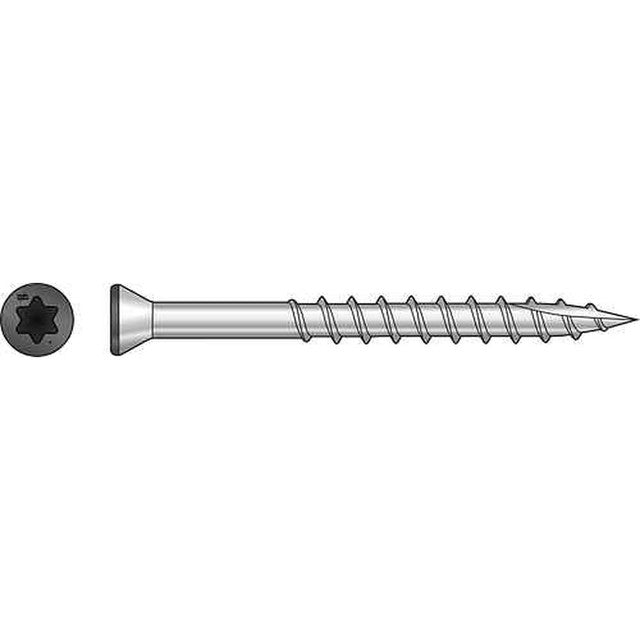 Trim-Head Screw, 6-Lobe Drive - #7 x 2-1/4 in. T-15 Type 316, Gray 04 (1750-Qty)