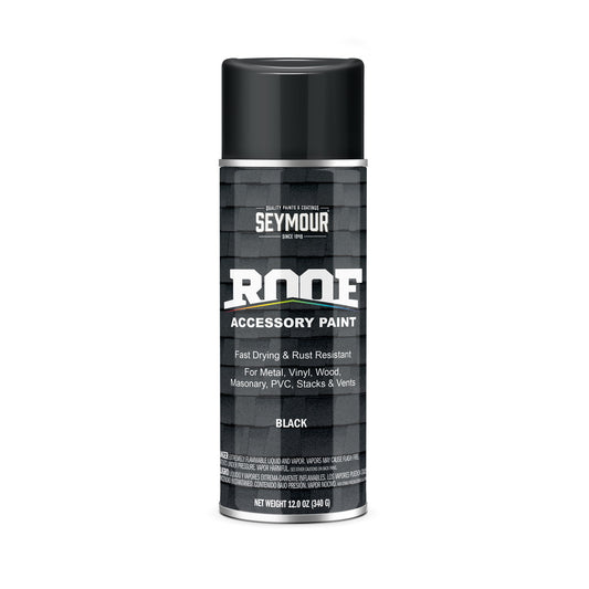 ROOF ACCESSORY PAINT FLAT BLACK 16 OZ CAN