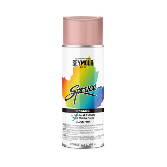 SPRUCE GENERAL USE ENAMELS GLOSS PINK 16 OZ CAN
