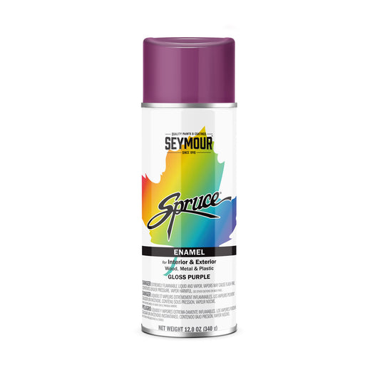 SPRUCE GENERAL USE ENAMELS GLOSS PURPLE 16 OZ CAN