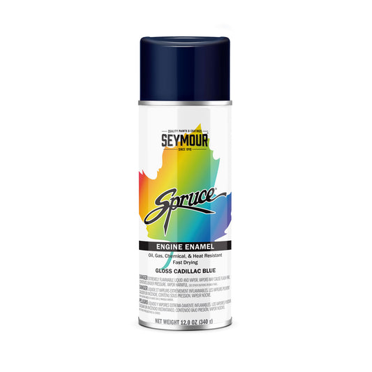 SPRUCE HEAT RESISTANT ENGINE PAINT CADILLAC BLUE 16 OZ CAN
