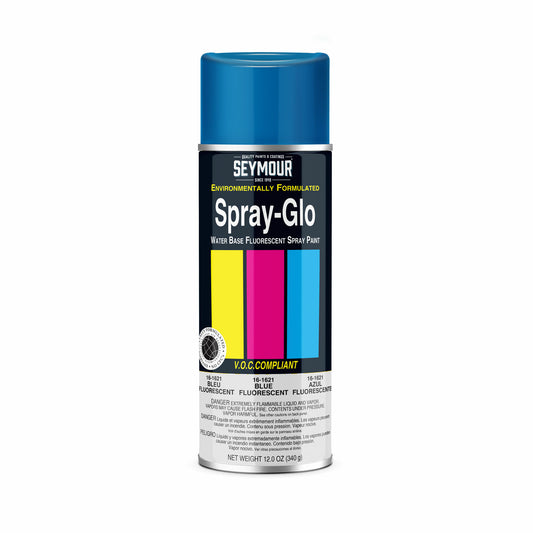 SPRAY-GLO WATERBASED FLUORESCENT BLUE 16 OZ CAN