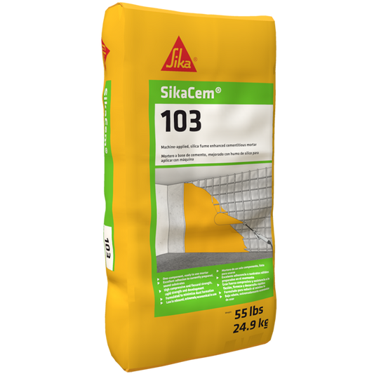 Sikacem 103 - 1-component, spray-applied, repair mortar-MUST ORDER IN FULL PALLETS