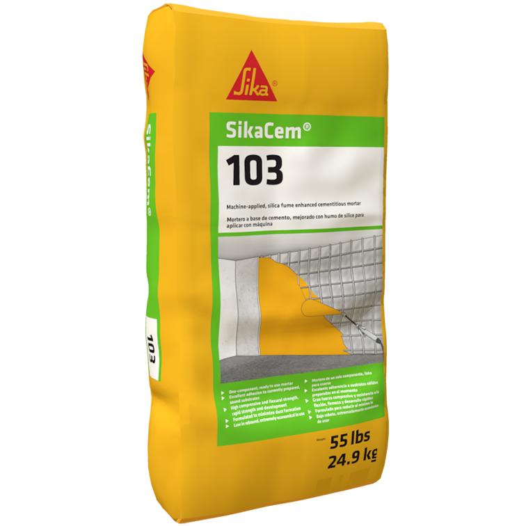 Sikacem 103 - 1-component, spray-applied, repair mortar-MUST ORDER IN FULL PALLETS