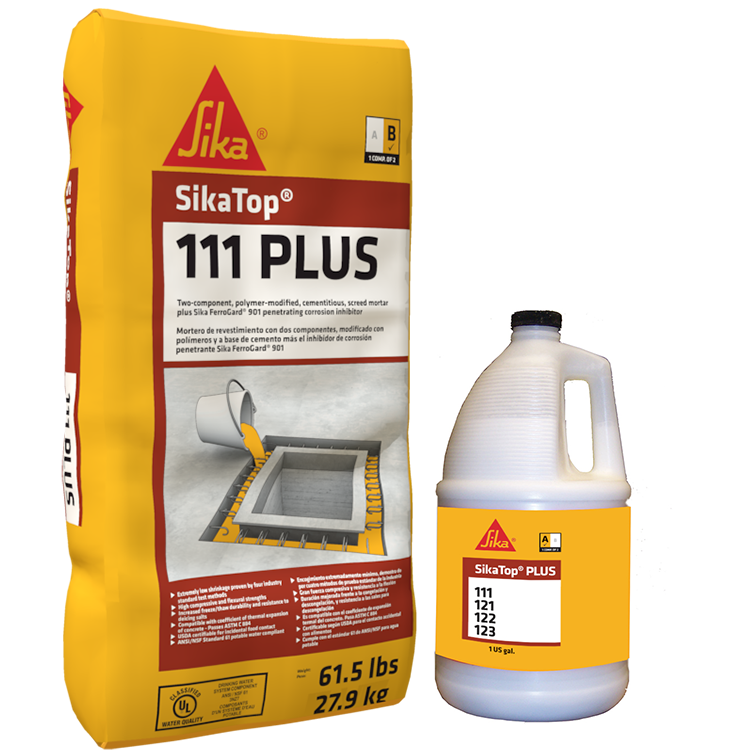 SikaTop 111 Plus - 2-component, anti-corrosion, repair mortar-MUST ORDER IN FULL PALLETS