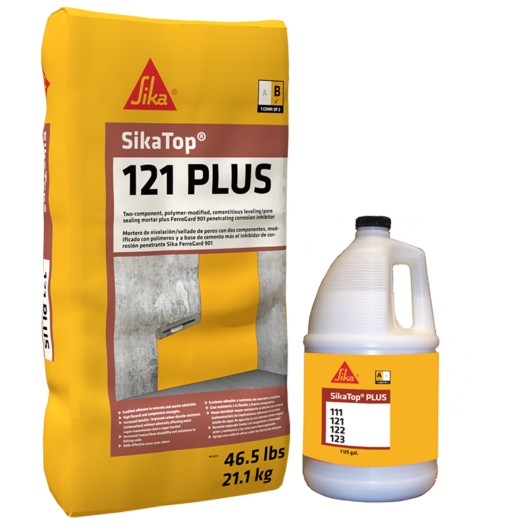 SikaTop 121 Plus - 2-component, leveling and pore sealing mortar-MUST ORDER IN FULL PALLETS