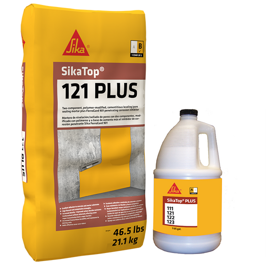SikaTop 121 Plus - 2-component, leveling and pore sealing mortar-MUST ORDER IN FULL PALLETS