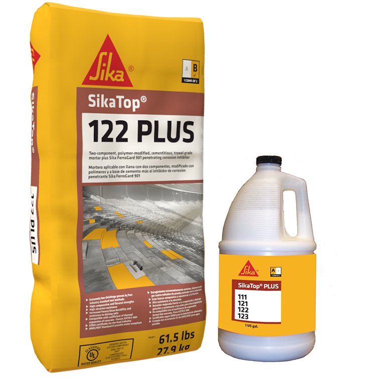 SikaTop 122 Plus - 2-component, anti-corrosion, repair mortar-MUST ORDER IN FULL PALLETS