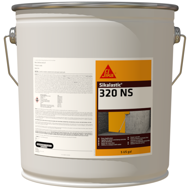 Sikalastic 320 NS - One component, non-sag, bitumen modified waterproofing membrane
