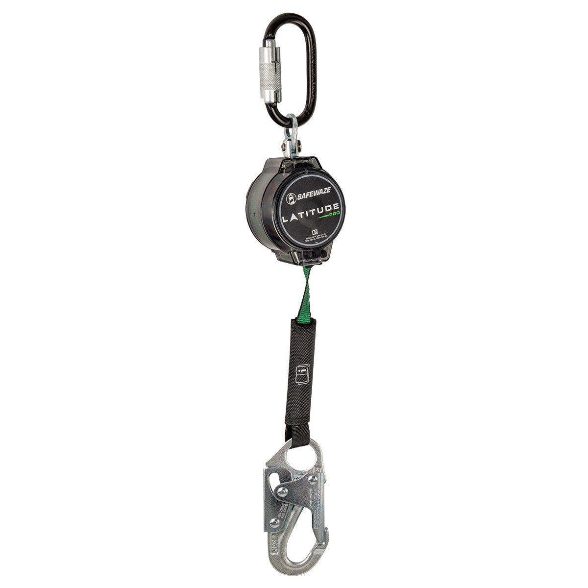 Latitude Pro 7' Single Web SRL-P: Triple Lock Carabiner, Snap Hook