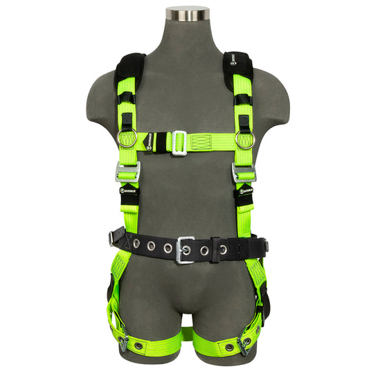 Reflective Full Body Harness: 1D, MB Chest, TB legs, Mining belt