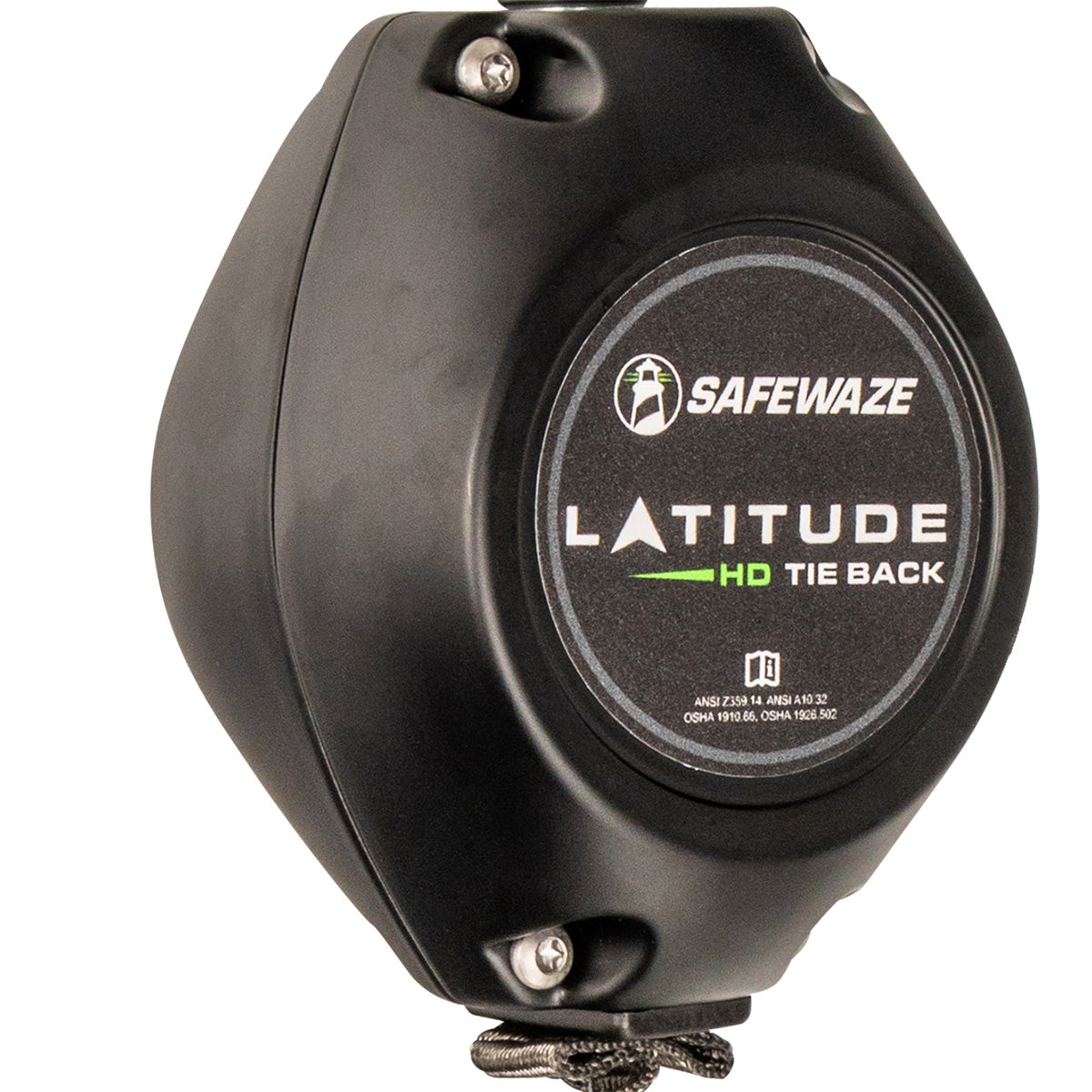 Latitude HD 7' Single Web SRL: Carabiner, 20" Tie-Back, Tie-Back Snap Hook                                                     