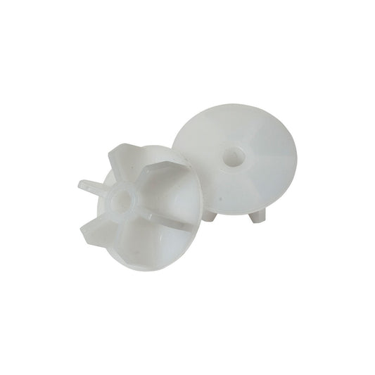 1/4" Polypropylene White End Caps, 24 Pack, fits roller covers