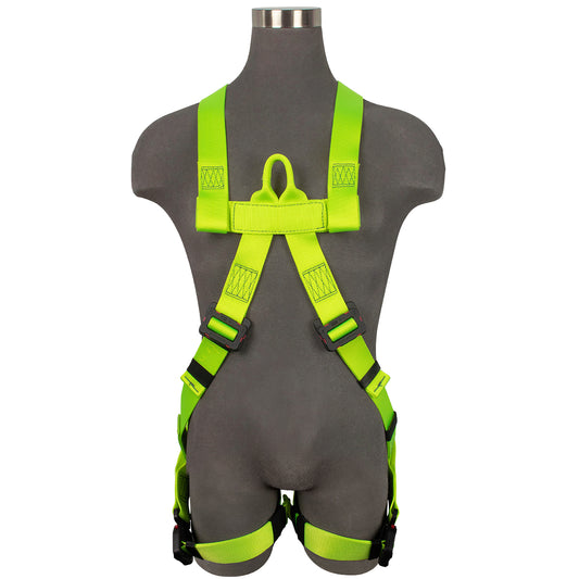Arc Flash Full Body Harness: DE 1D, Soft Sternal Loop, DE MB Torso, DE QC Legs