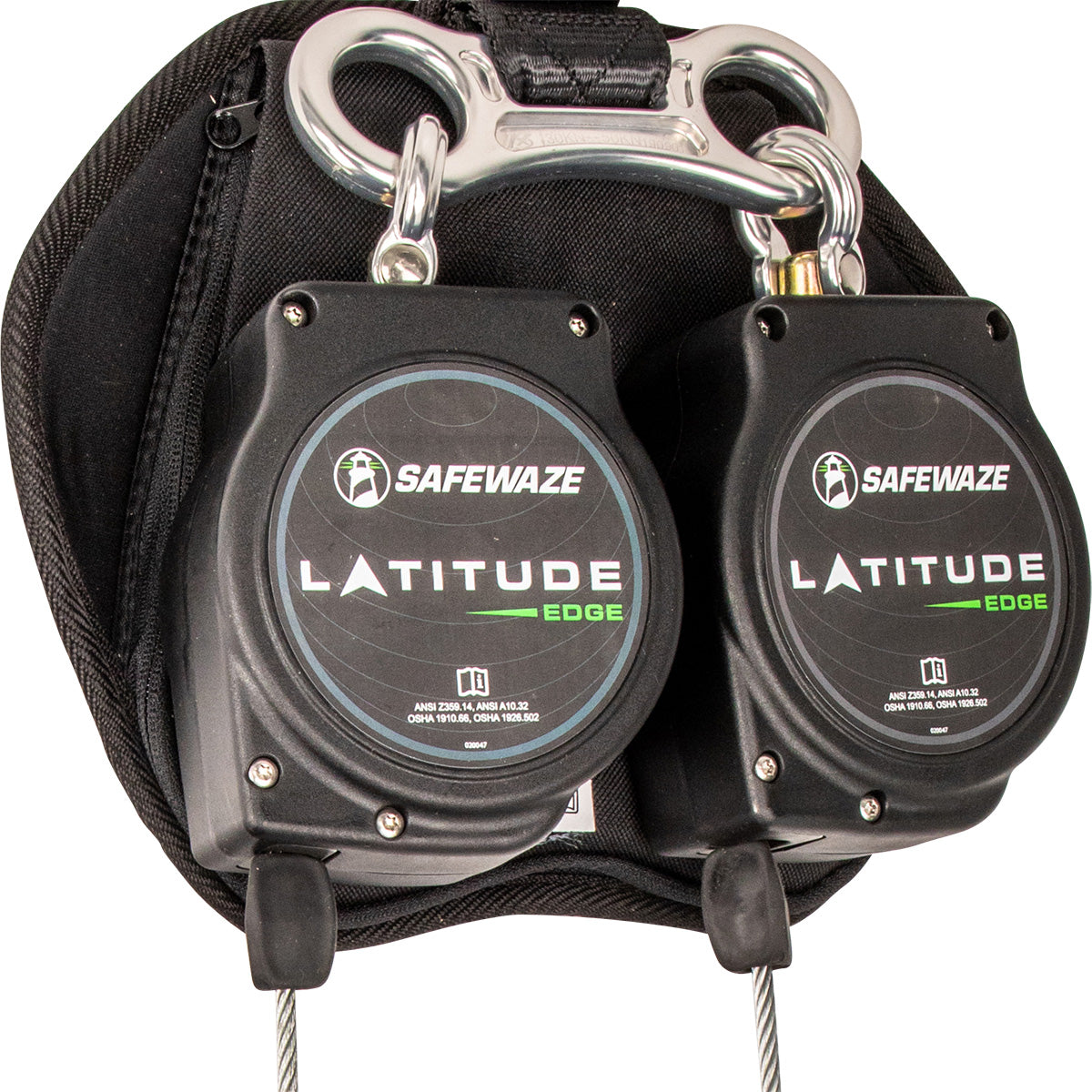 Latitude Edge 11' Dual Cable SRL: Alu Snap Hooks