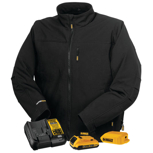 DEWALT® Men's Heated Soft Shell Jacket Kitted Black