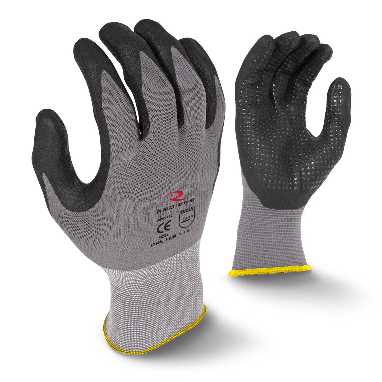 Radians RWG11 Micro-Foam Nitrile Gripper Glove