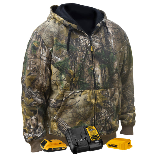 DEWALT® Men's Heated Realtree Xtra® Camouflage Hoodie Sweatshirt Kitted