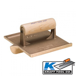 Kraft Tools 6"x 4-1/2" Narrow Bit Bronze Groover with Wood Handle