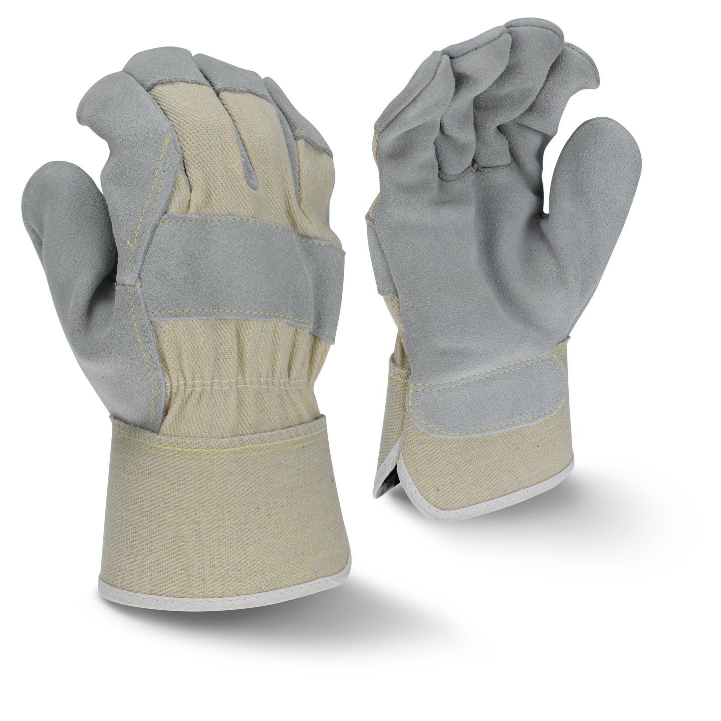 Radians RWG3400W Side Split Gray Cowhide Leather Glove