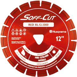 13.5" X .120 EARLY ENTRY SOFF-CUT SAW BLADE, RED SERIES WITH SKID PLATE