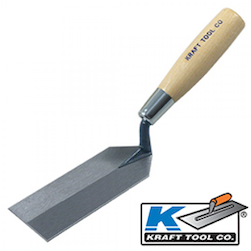 Kraft Tools 5" x 2" Margin Trowel with Wood Handle