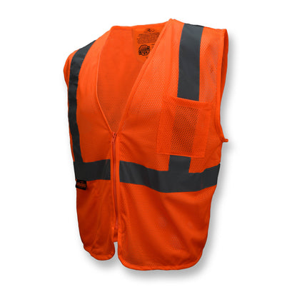 Radians SV25 Economy Class 2 Self-Extinguishing Safety Vest with Zipper