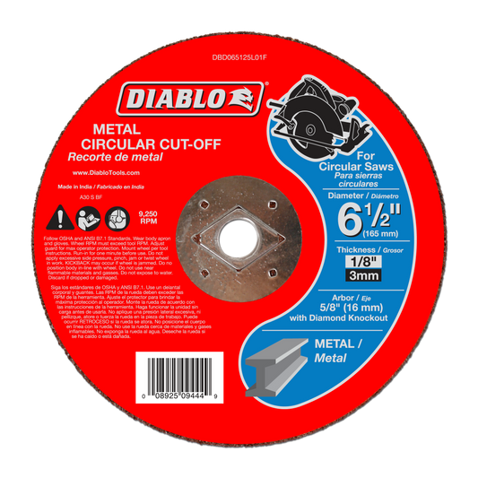 6-1/2 in. Metal Circular Cut Off Disc