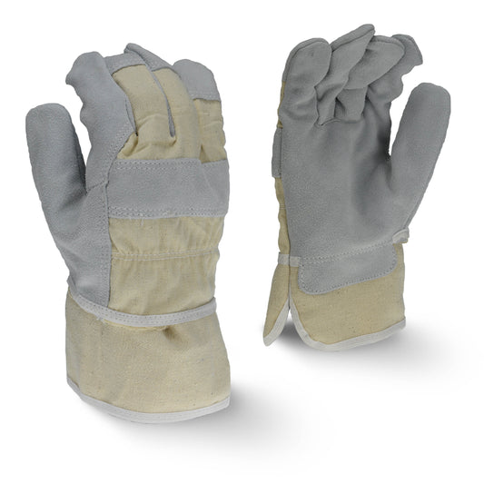 Radians RWG3200W Regular Shoulder Gray Split Cowhide Leather Glove
