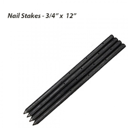 3/4" x 12" NAIL STAKES - 10 STAKES PER BUNDLE
