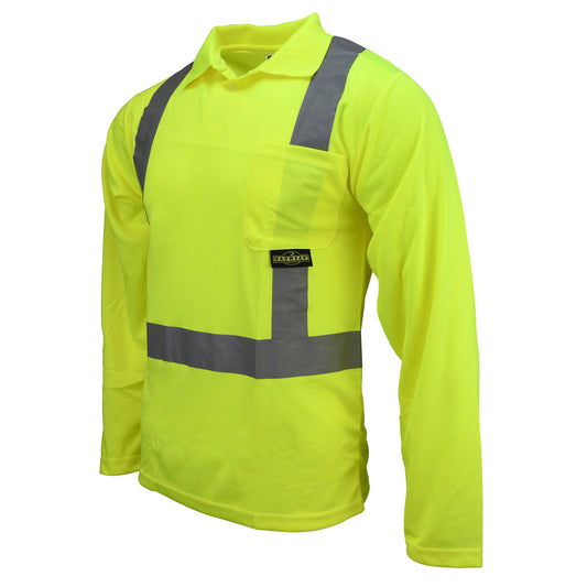 Radians ST22 Class 2 High Visibility Safety Long Sleeve Polo