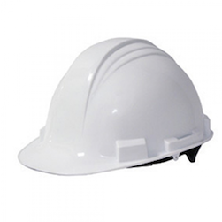 WHITE, BALL CAP STYLED HARD HAT